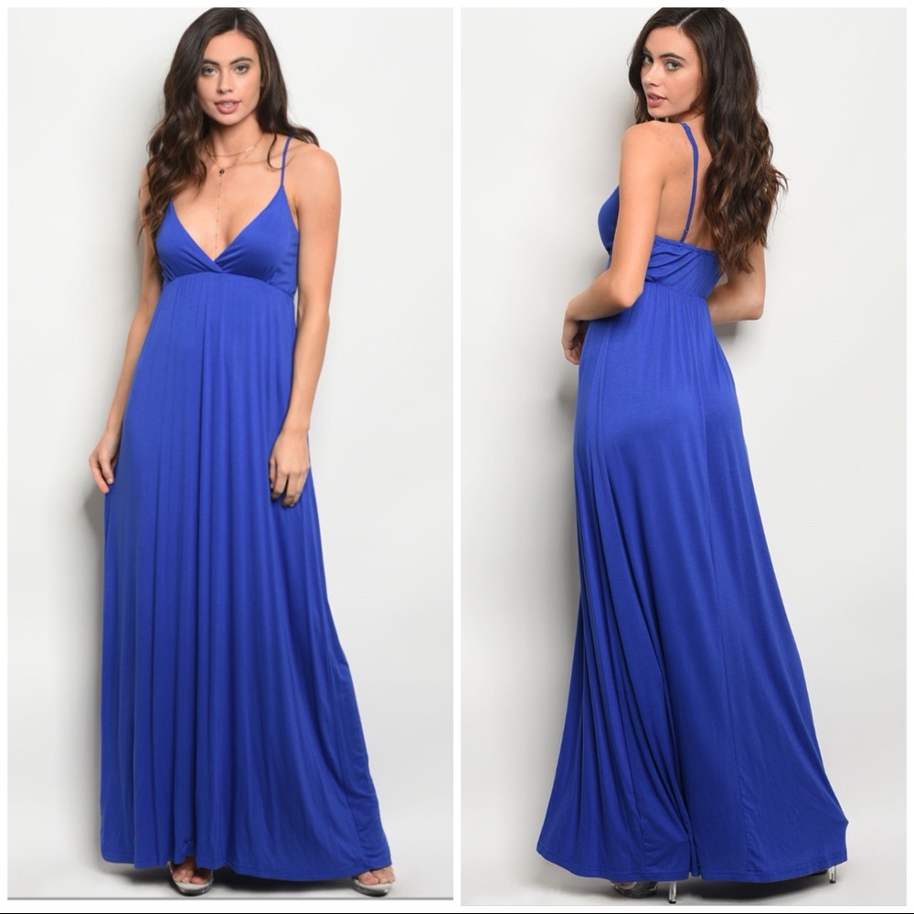 Royal Blue Maxi Dress